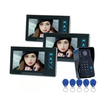 Interphone vidéo avec 3 tablettes