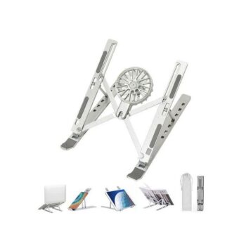 Support métallique pliable avec ventilateur détachable pour PC